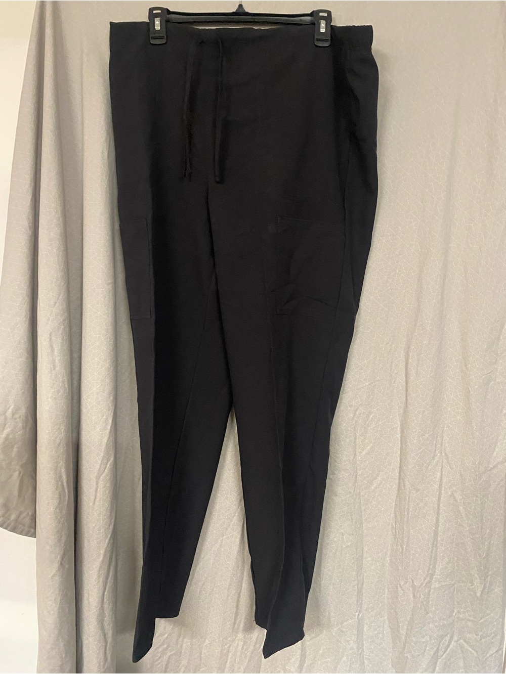 Scrubstar Black Tapered Drawstring Joggers